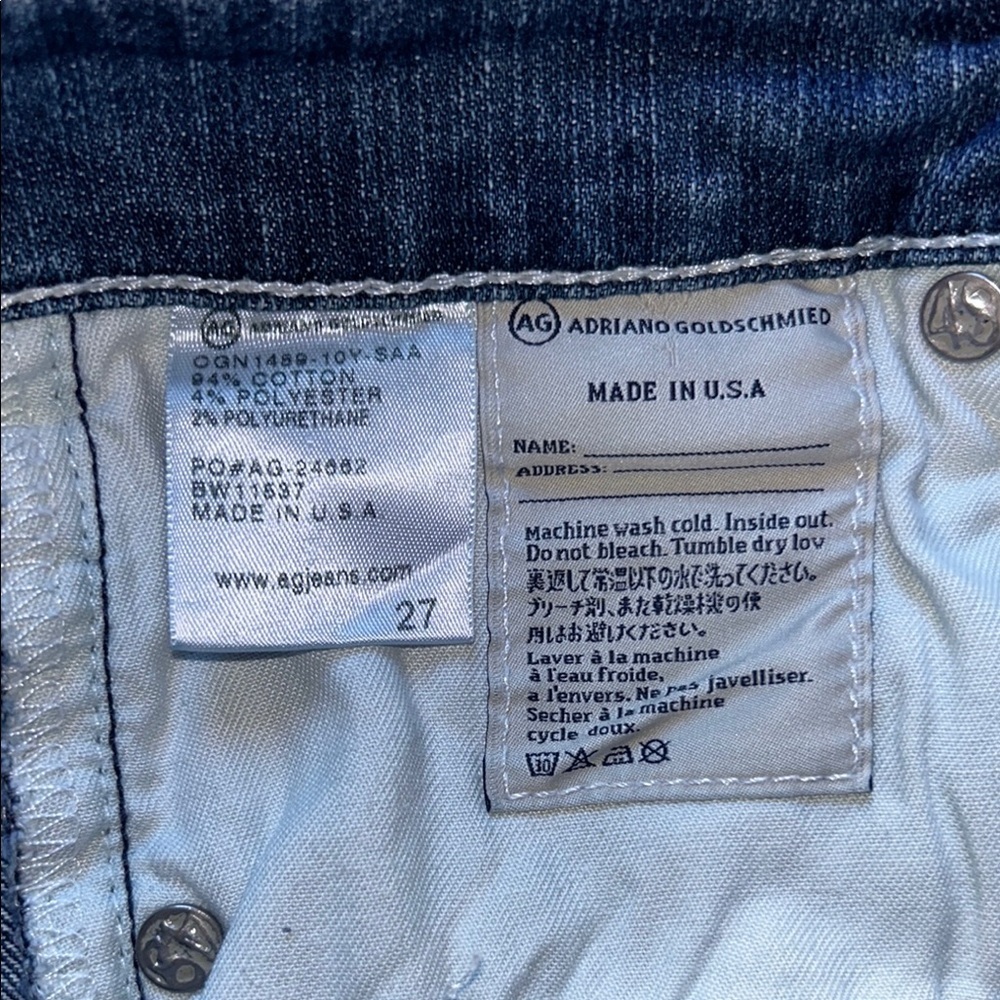 AG Adriano Goldschmied Denim Blue Jean Shorts - Picture 10 of 12